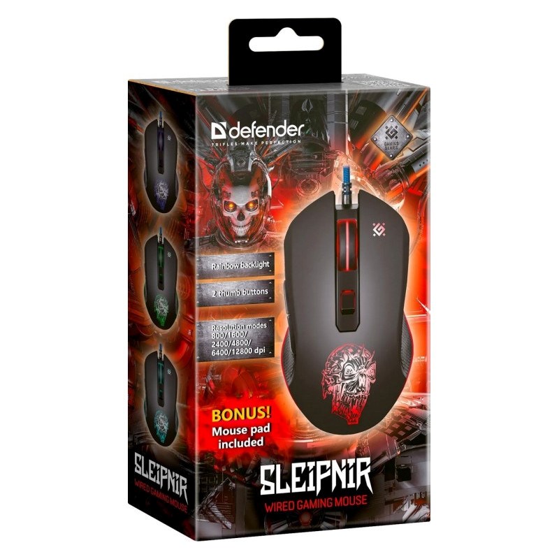 Gaming miš DEFENDER GM-927 Sleipnir (12800 DPI, RGB)-6