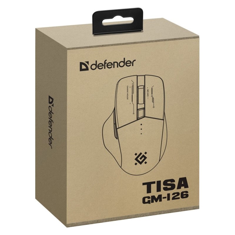 MOUSE DEFENDER GM-126 TISA RF+BT OPTIC 1600dpi 6P WHITE-5