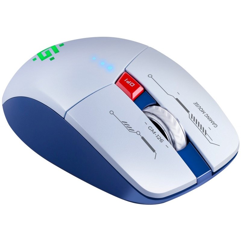 MOUSE DEFENDER GM-126 TISA RF+BT OPTIC 1600dpi 6P WHITE-6