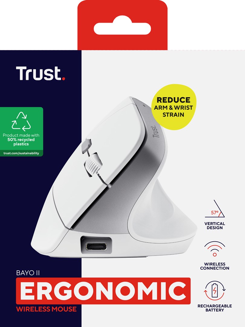 Miš TRUST Bayo II RF Wireless Optical 2400 DPI (5 godina jamstva)-7