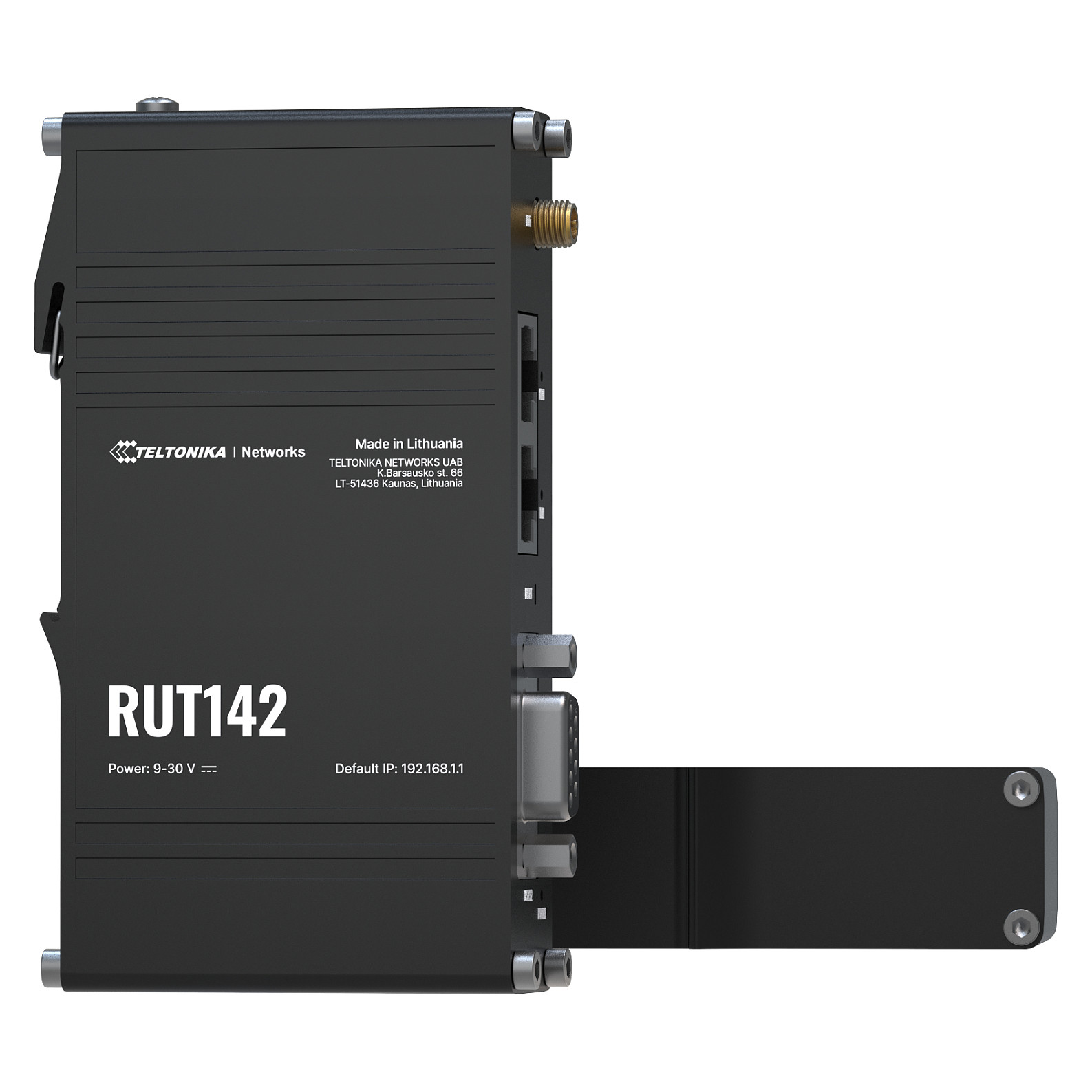 Teltonika RUT142 industrijski router (WiFi 4, 2x LAN, RS232, PoE, IP30)-0
