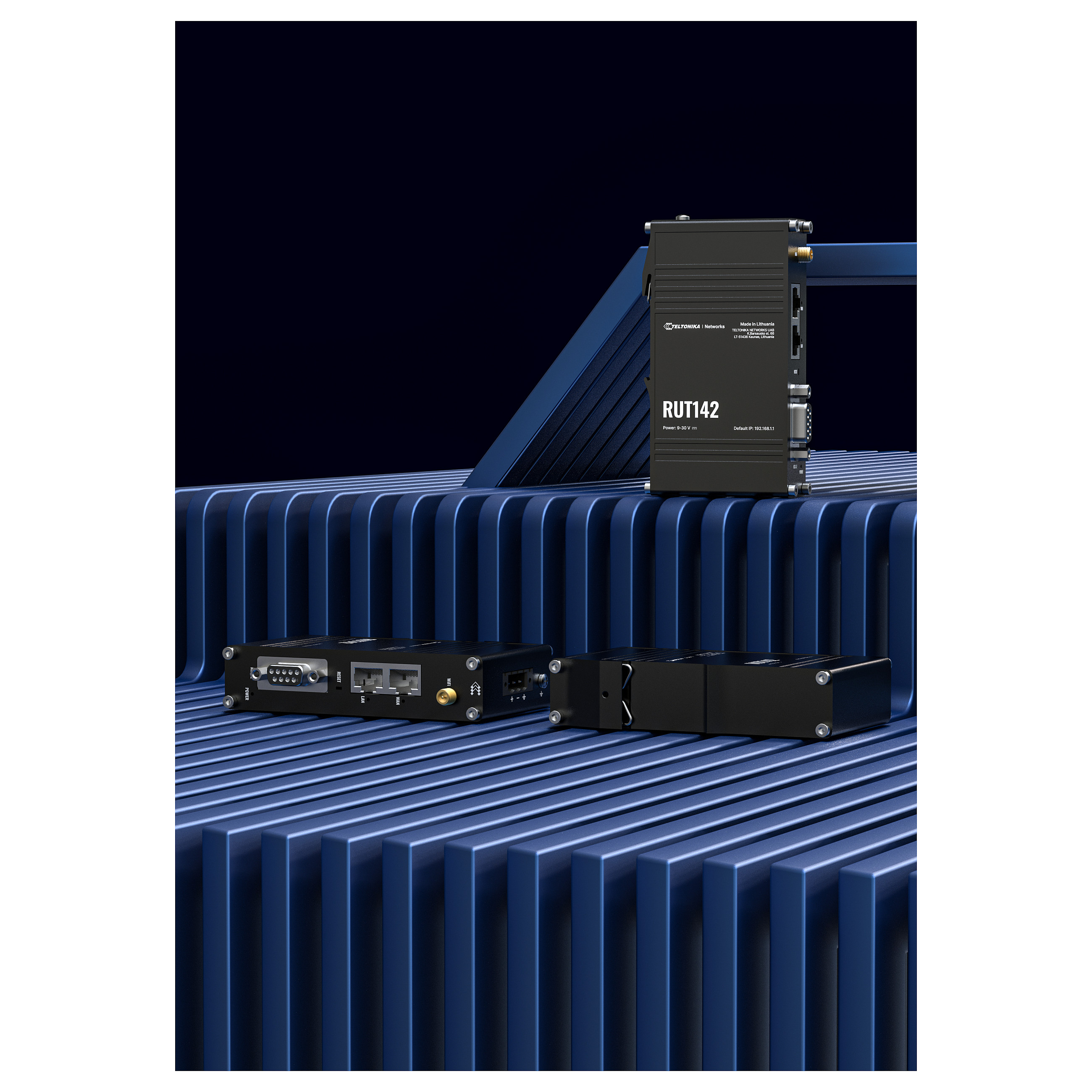 Teltonika RUT142 industrijski router (WiFi 4, 2x LAN, RS232, PoE, IP30)-8