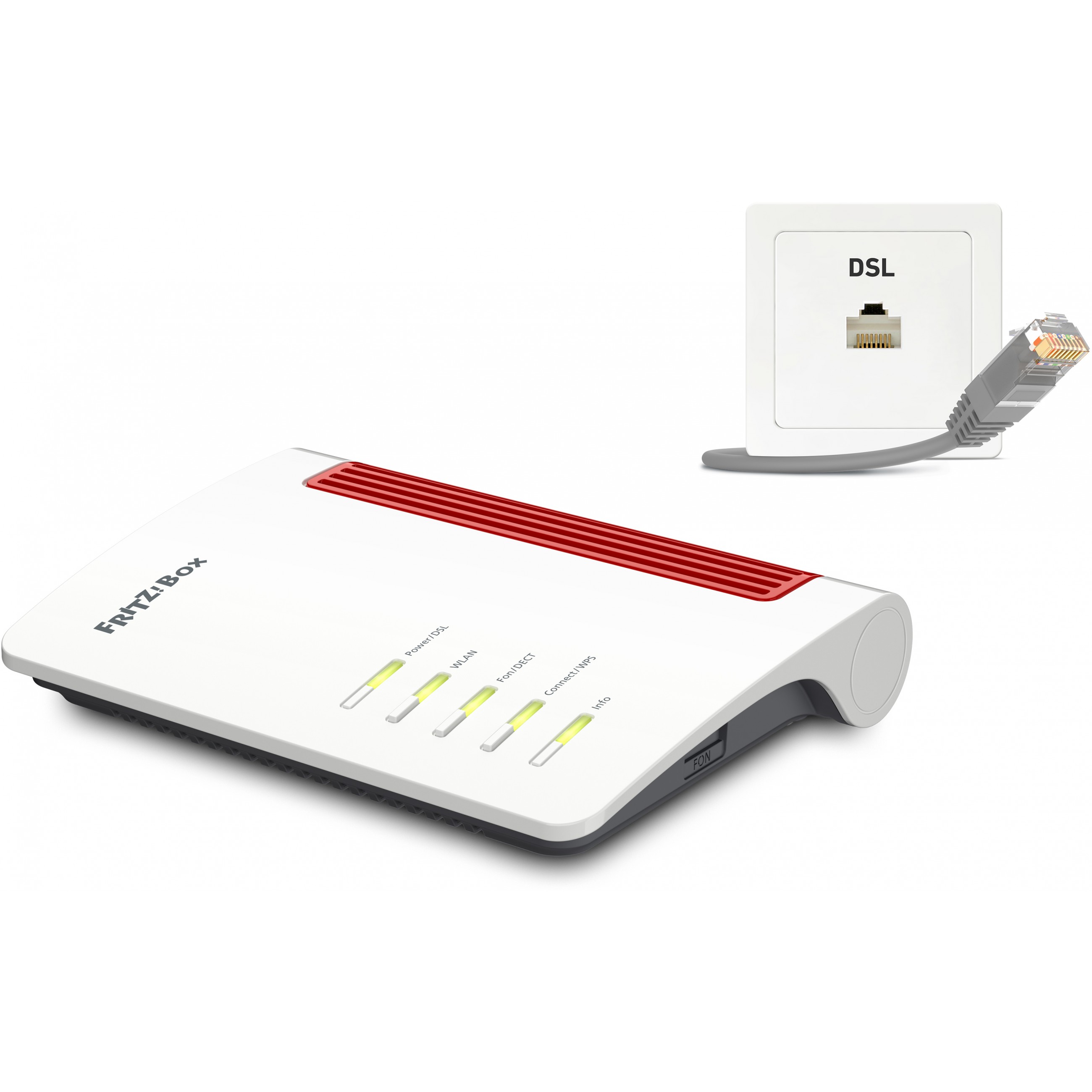 Router AVM FRITZ!Box 7530 AX (Wi-Fi 6, VDSL, ADSL, 1x Gigabit WAN, 4x Gigabit LAN)