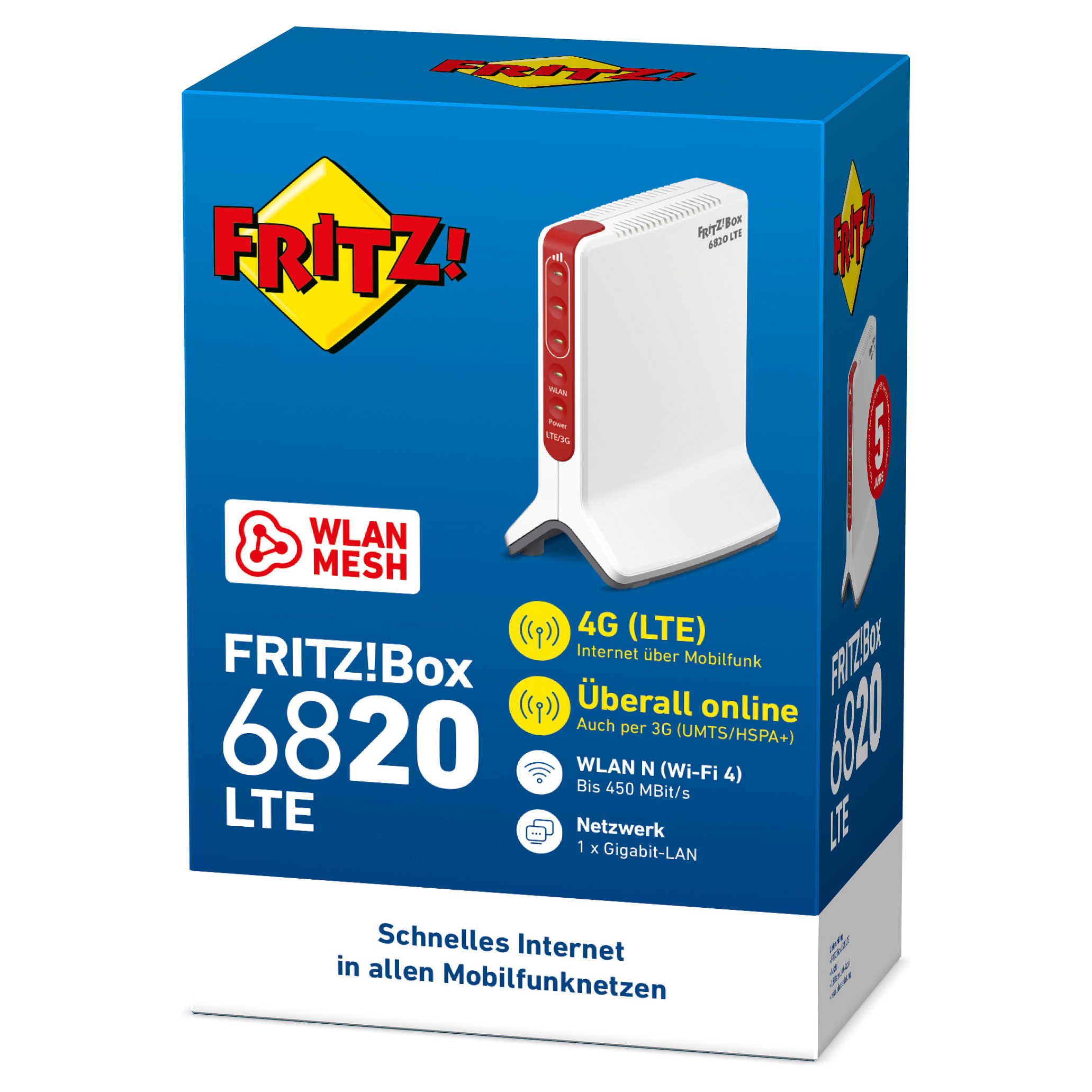 Mesh router AVM FRITZ!Box 6820 LTE (Single-band 2.4 GHz, Wi-Fi 4, 4G LTE, WPA3, Bijeli)-4