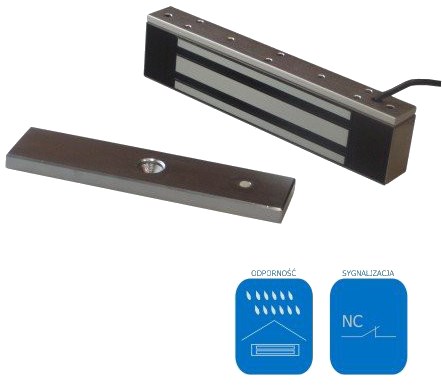 Elektromagnetska brava SCOT EL-800WS ext. (vanjska, 360 kg, IP68, 12/24V DC)