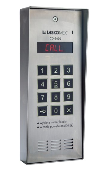 AUDIO PORTAFON LASKOMEX CD-2600R (s RFID čitačem, nehrđajući čelik, nadžbukna montaža)-0