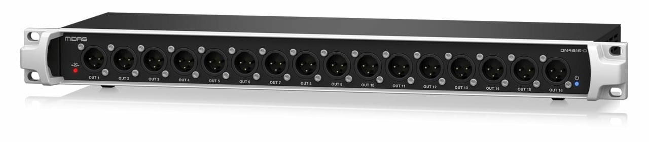 Midas DN4816-O StageConnect I/O sučelje (16 analognih izlaza, Ultranet, AES50)