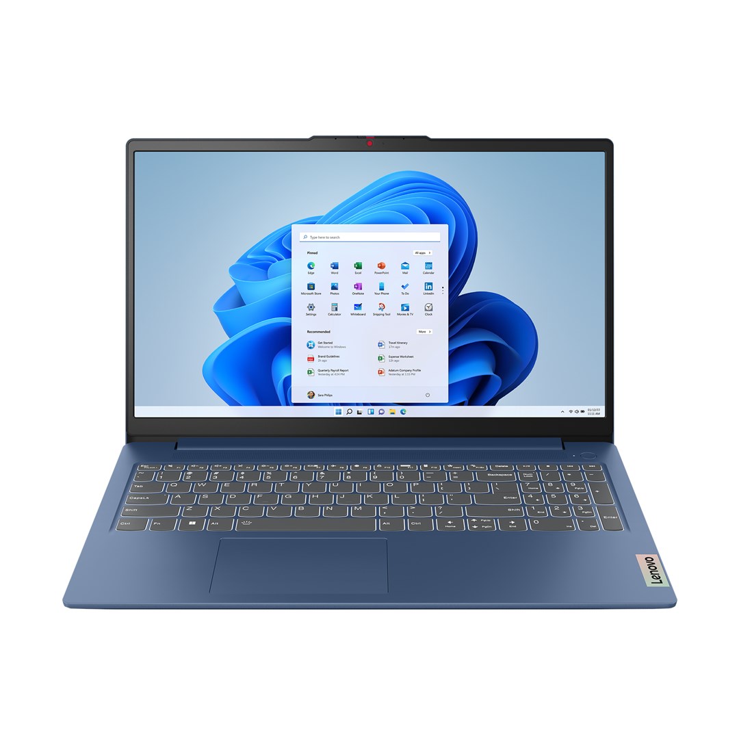 Laptop LENOVO IdeaPad Slim 3 15IAH8 (15.6", Full HD, Intel Core i5-12450H, 16GB RAM, 512GB SSD, Intel UHD Graphics, Win11Home, plavi, int. tipkovnica)-0
