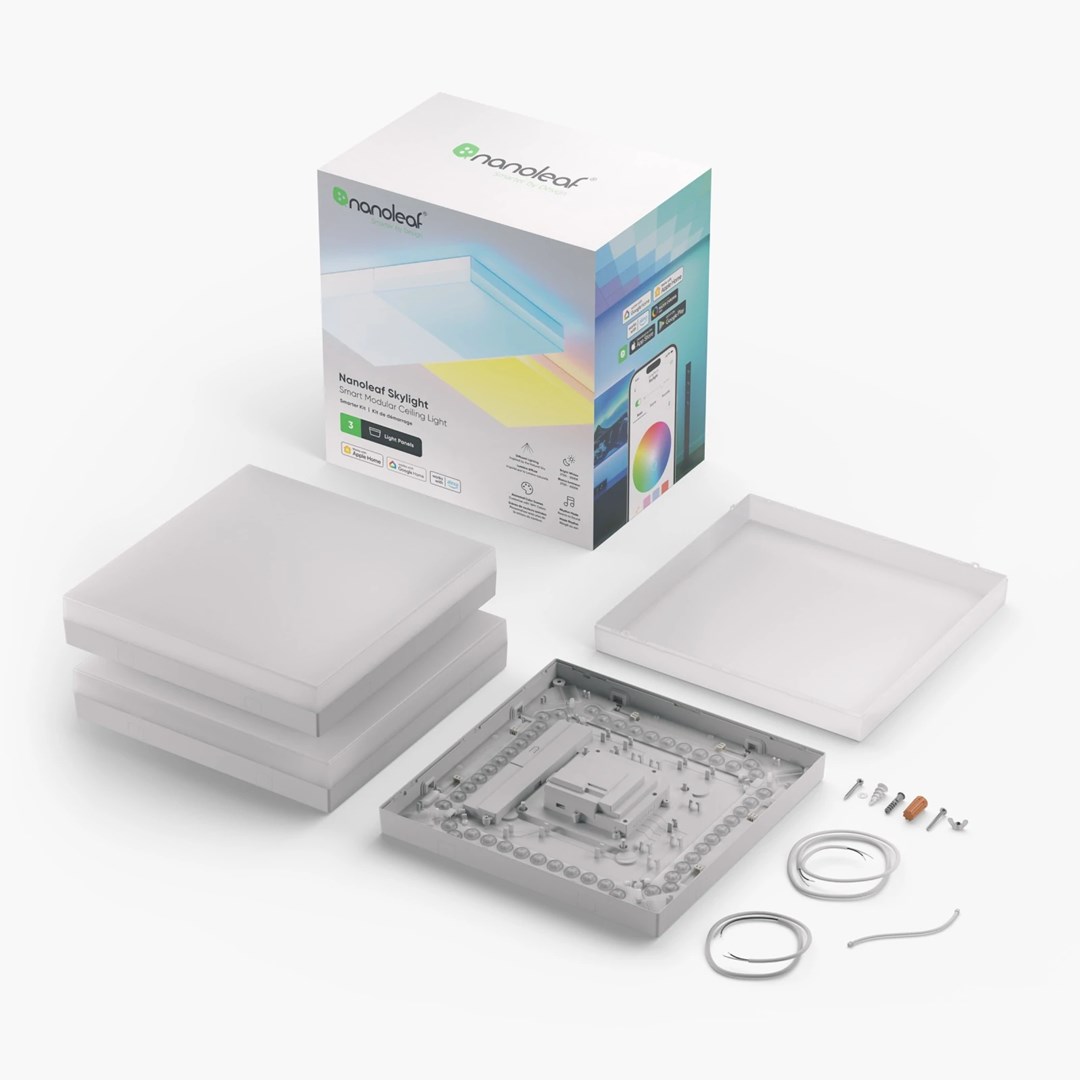 Pametna stropna rasvjeta NANOLEAF Skylight Smarter Kit (3 panela)-0