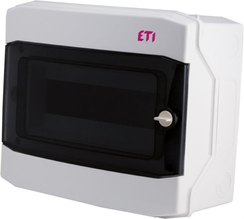 Razvodna kutija ETI ECH-12PT (IP65, 12 modula, 1 red, prozirna vrata, nadžbukna)-0