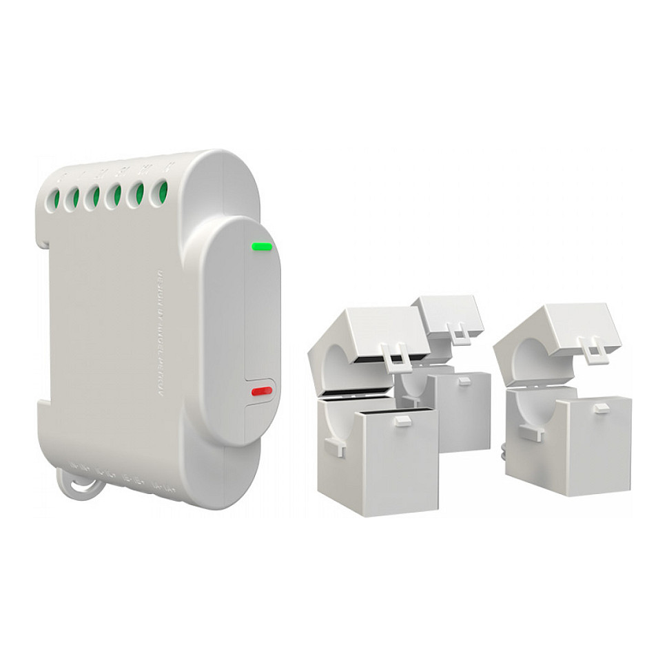 Shelly - DIN rail - "3EM" - electricity meter - max. 3x 120A - incl. 3 terminals - measuring function - WLAN-1
