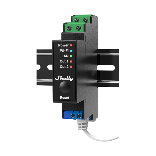 Prekidač SHELLY PRO 2PM (max. 25A, 2 kanala, Wi-Fi 4, mjerenje)-0