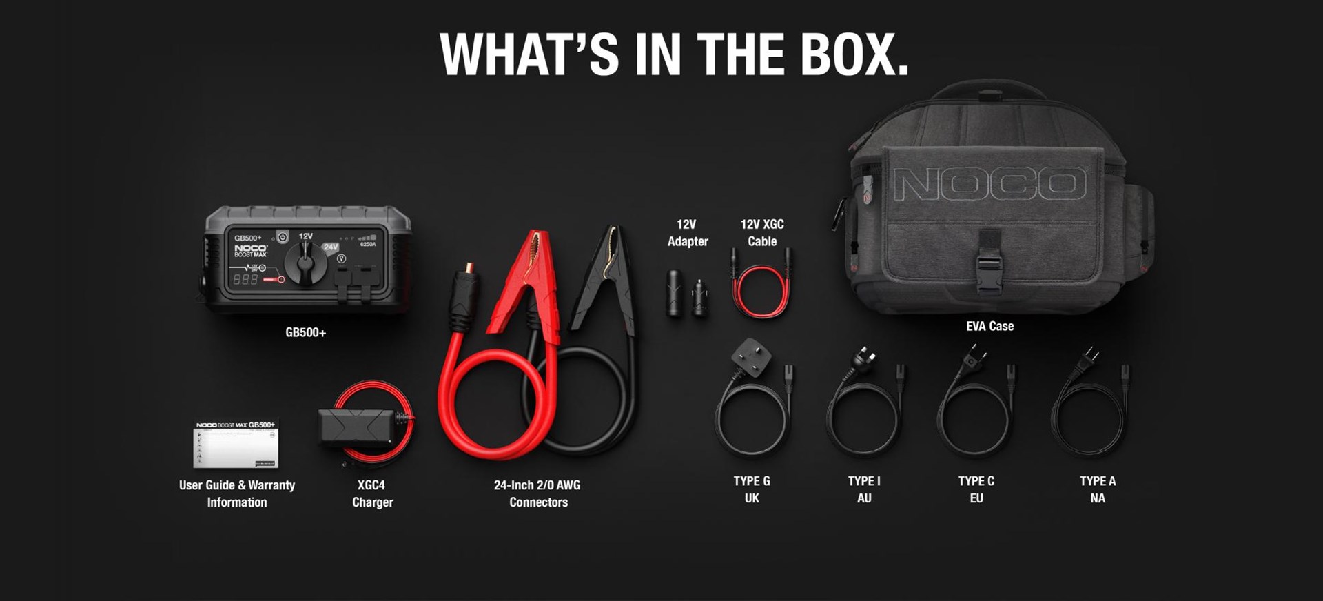 Noco GB500 Boost Max 12V/24V 6250A Jump Starter (266 Wh, 2200 lm, IP65, 12/24 V, Lithium-Ion)-6