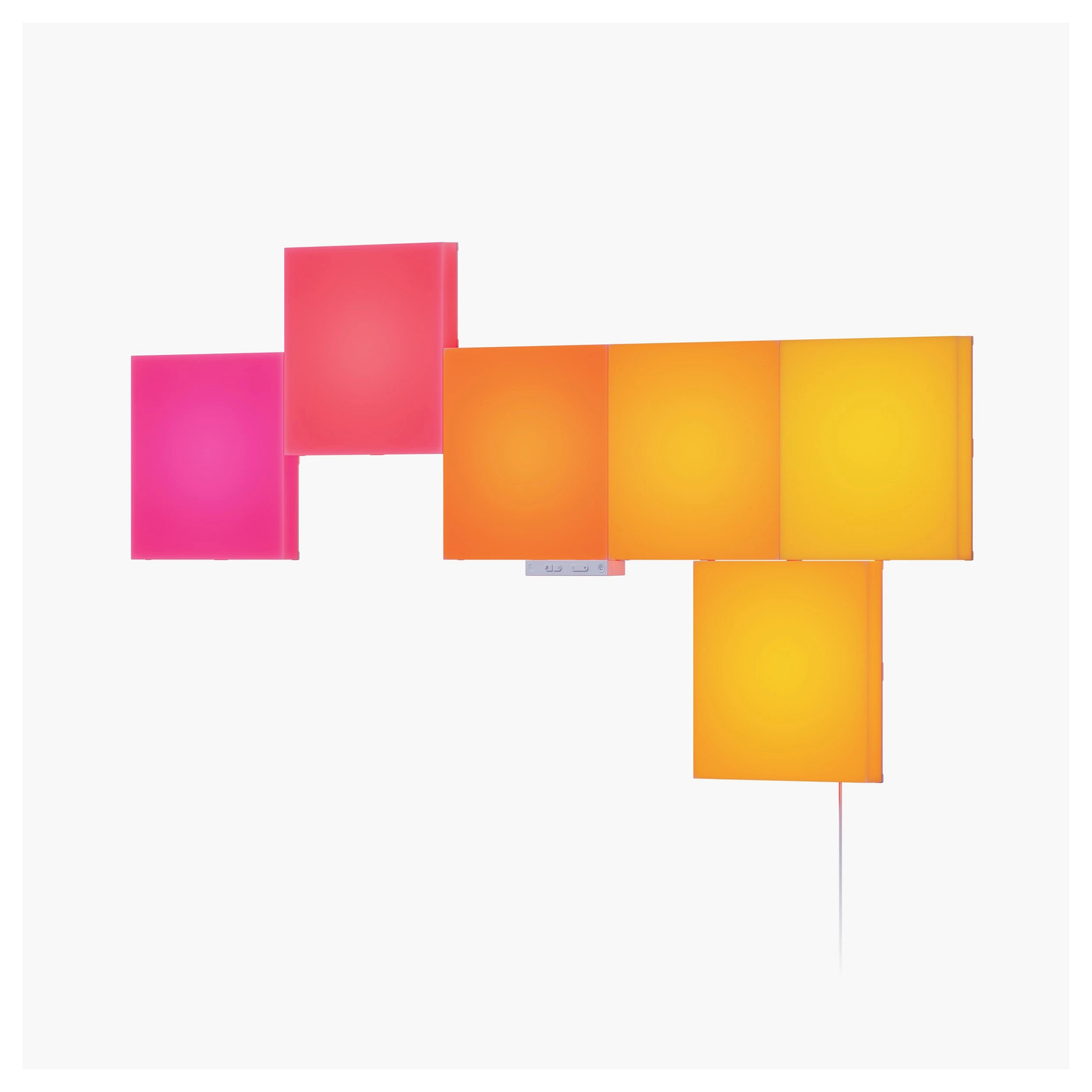Pametna rasvjeta NANOLEAF Blocks Big Squares Starter Kit (6 panela, 16M+ boja, Music Sync)-0