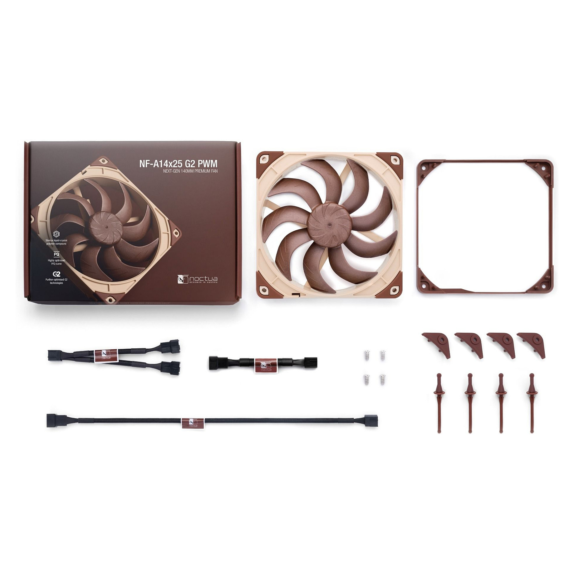 Noctua NF-A14x25 G2 PWM fan - 140mm-4