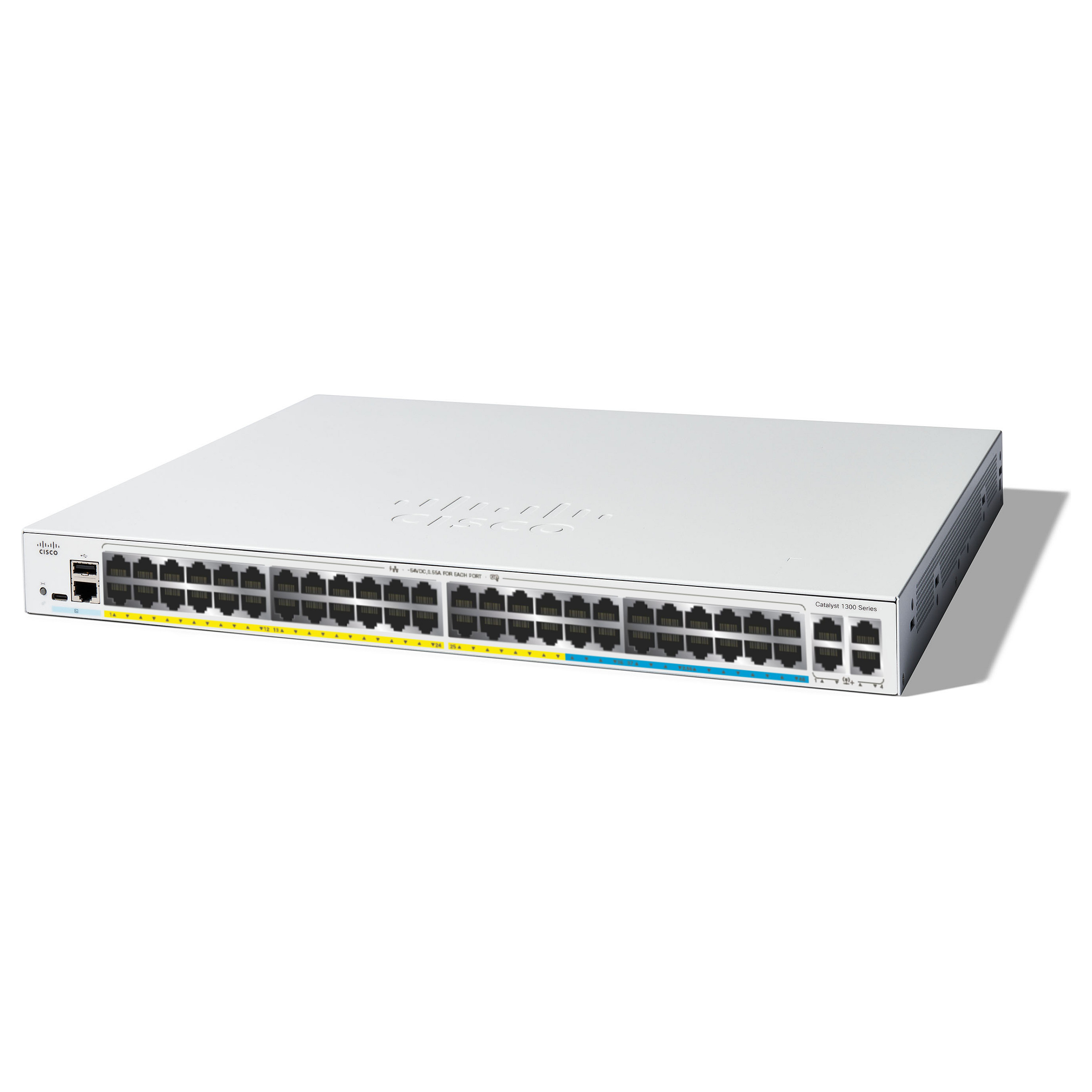Prekidač CISCO CATALYST C1300-48MGP-4X (managed, L2/L3, gigabit ethernet, PoE)-0
