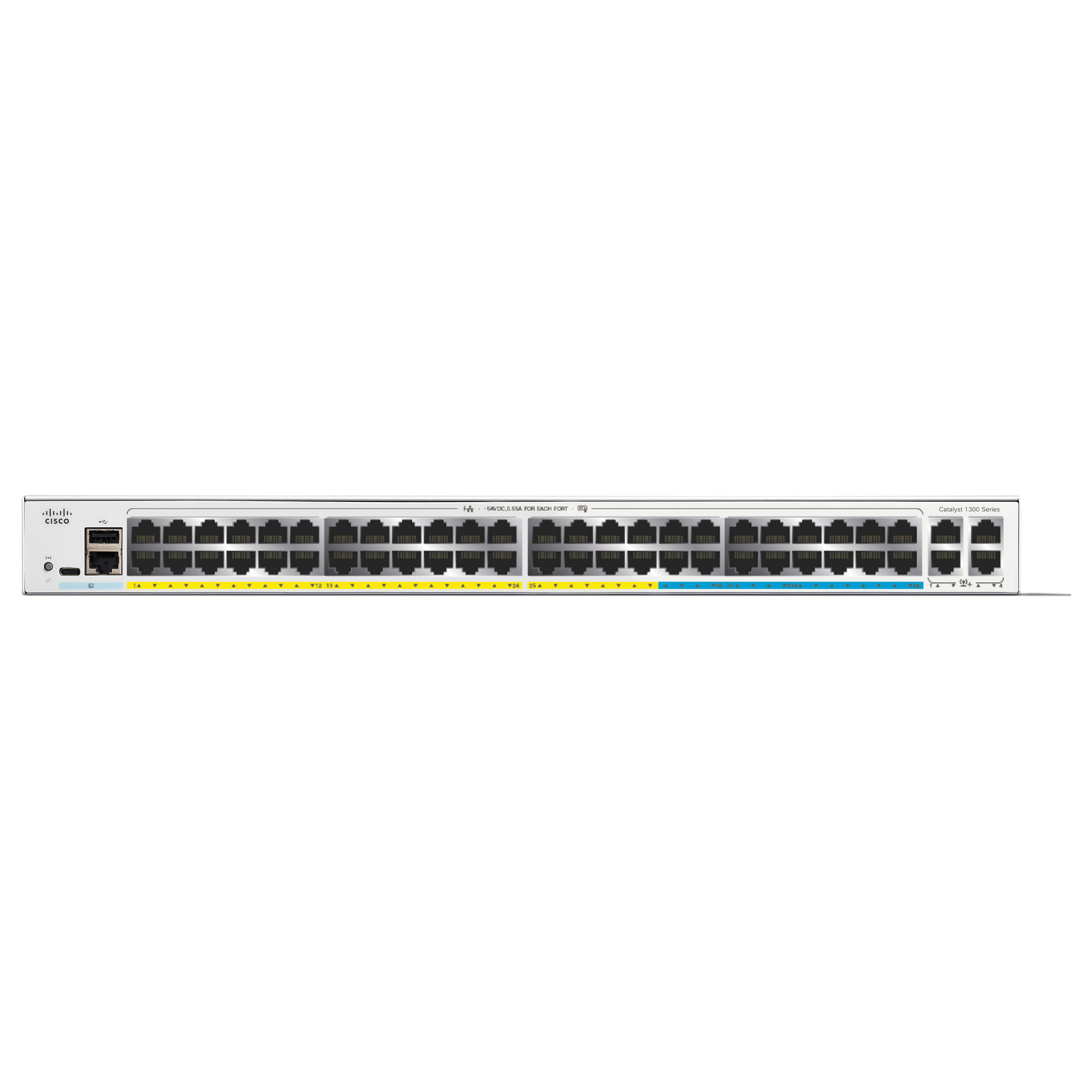 Prekidač CISCO CATALYST C1300-48MGP-4X (managed, L2/L3, gigabit ethernet, PoE)-1