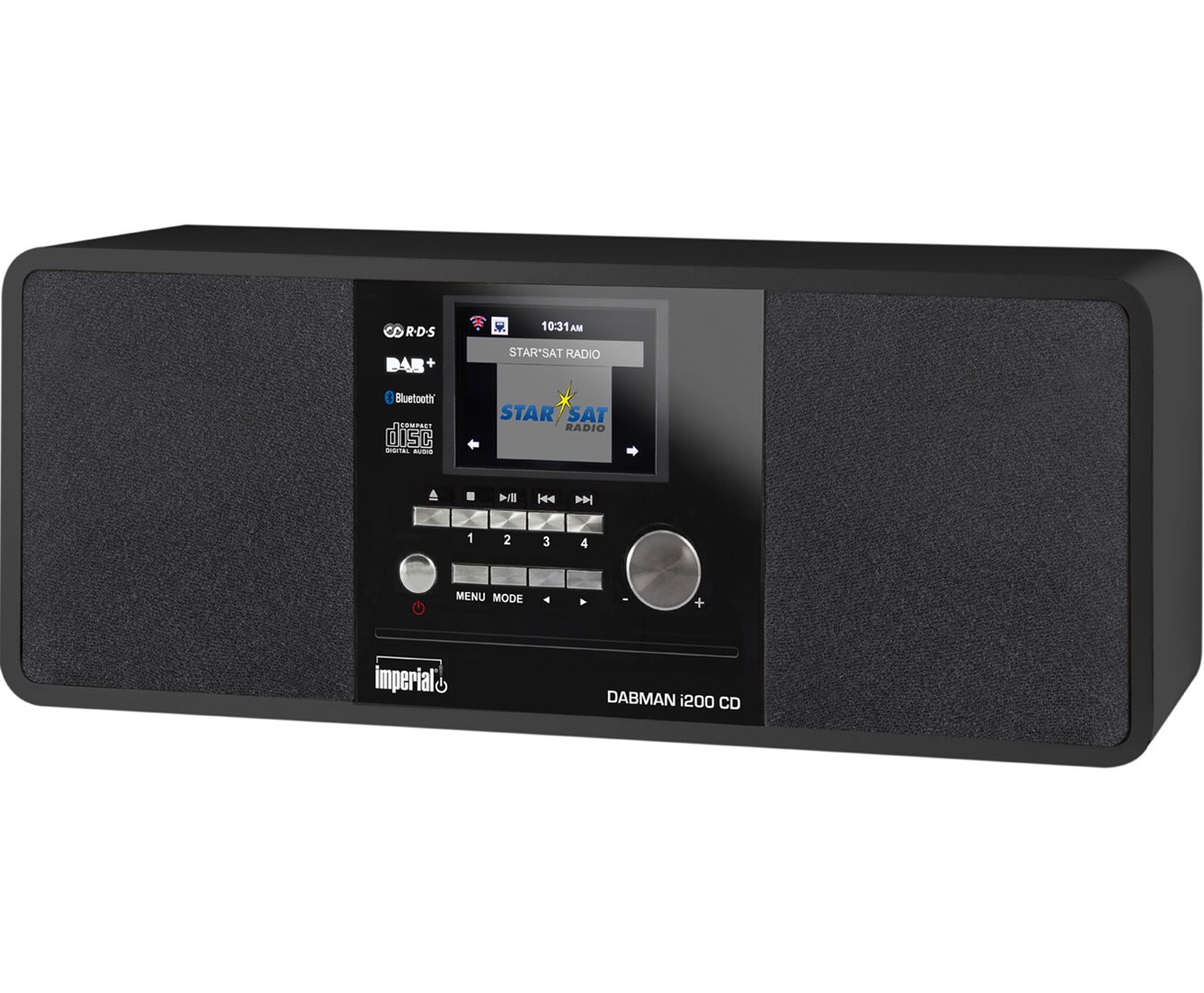 Hibridni radio IMPERIAL DABMAN i200 CD (DAB+/FM/Internet, CD, Bluetooth, 20W) crni-0