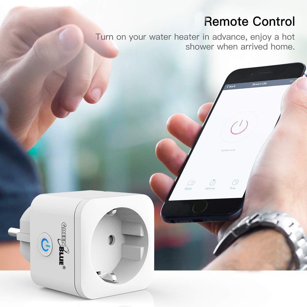 WiFi pametna dvostruka utičnica GREENBLUE GB720 (mjerenje potrošnje, 3680W)-9