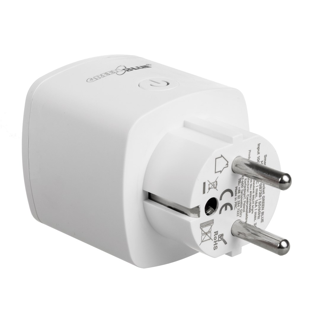 WiFi pametna dvostruka utičnica GREENBLUE GB720 (mjerenje potrošnje, 3680W)-8
