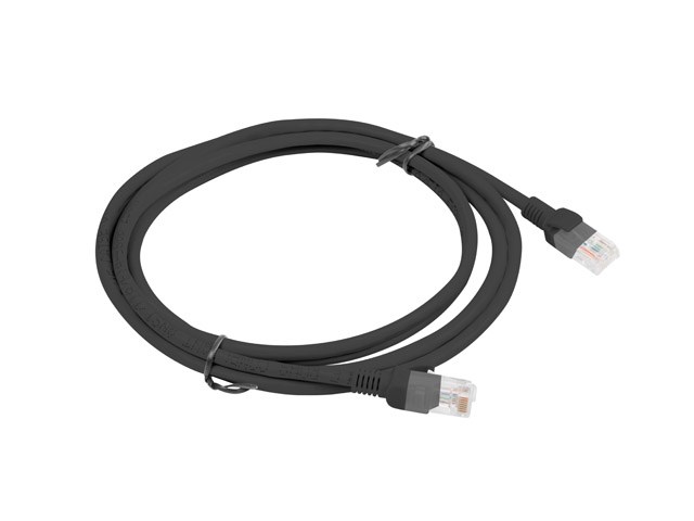Mrežni kabel LANBERG Patch Cat.5e UTP 2m crna boja-1