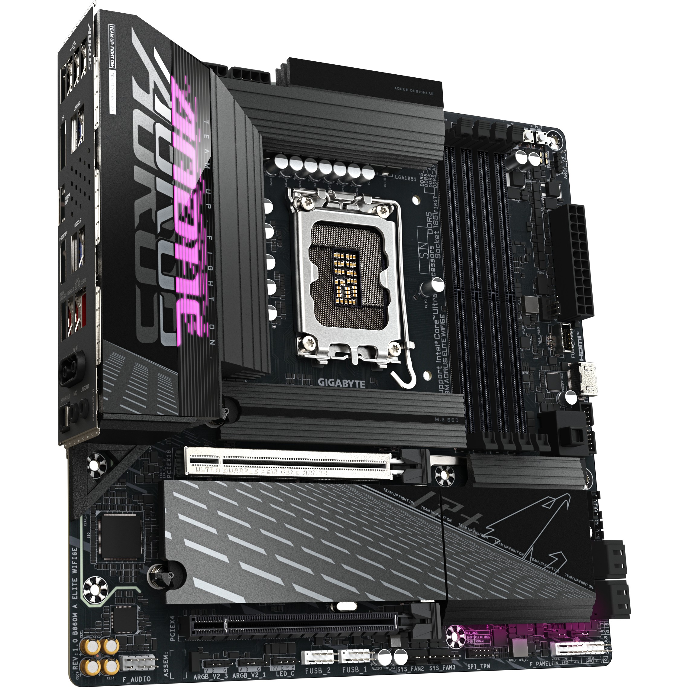 Matična ploča GIGABYTE B860M AORUS ELITE WIFI6E (Intel Core Ultra Series CPUs, 12+1+2+1 Phases VRM, do 9200MHz DDR5, 1xPCIe 5.0 + 2xPCIe 4.0 M.2, 2.5GbE LAN, WIFI 6E, Thunderbolt)-2