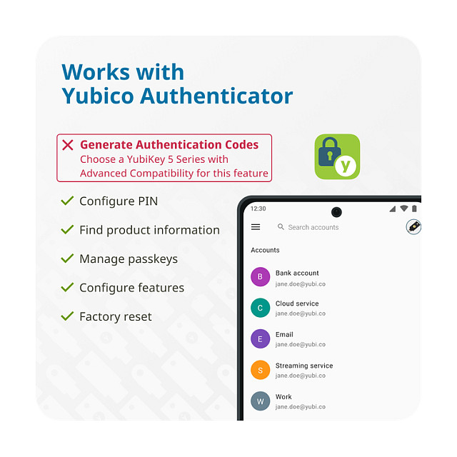 USB YUBICO Yubico Security Key NFC (usb-a, rohs, ce, ukca, fido universal 2nd factor, fido2, ip68, fido l2, nfc)-10