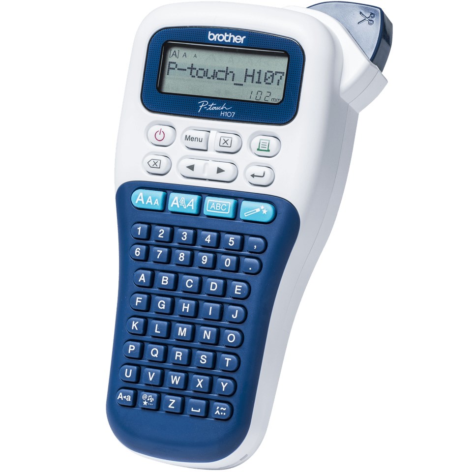 Brother PTH-107BRE1 | Mono | Thermal | Label Printer | White/ Blue-1