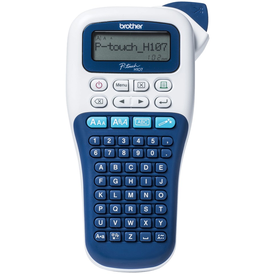 Brother PTH-107BRE1 | Mono | Thermal | Label Printer | White/ Blue-0