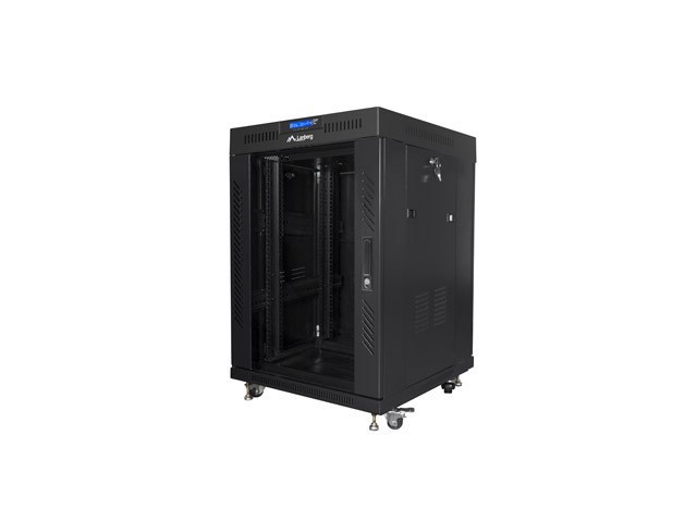 Mrežni ormar LANBERG FF01-6615-12B 15U (600x600mm, samostojeći, 800kg nosivost)-5