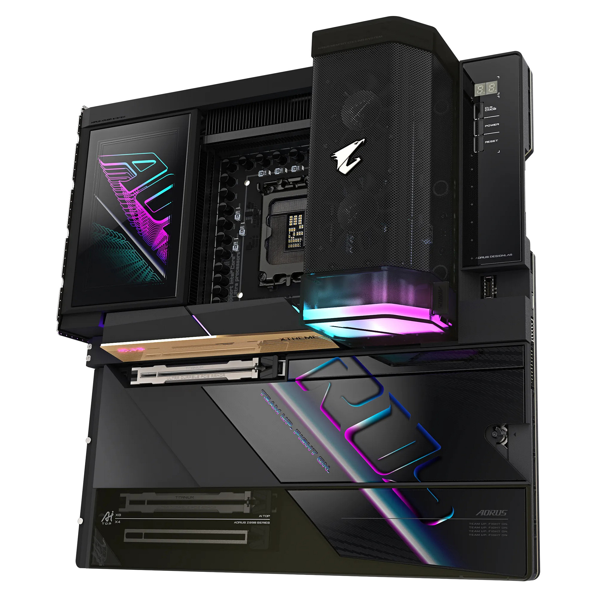 Matična ploča GIGABYTE Z890 AORUS XTREME AI TOP (Podržava Intel Core Ultra (Serija 2) procesore, 22+1+2 faze VRM, do 9500MHz DDR5 (OC), PCIe 5.0 M.2, Wi-Fi 7, Thunderbolt 5)-3