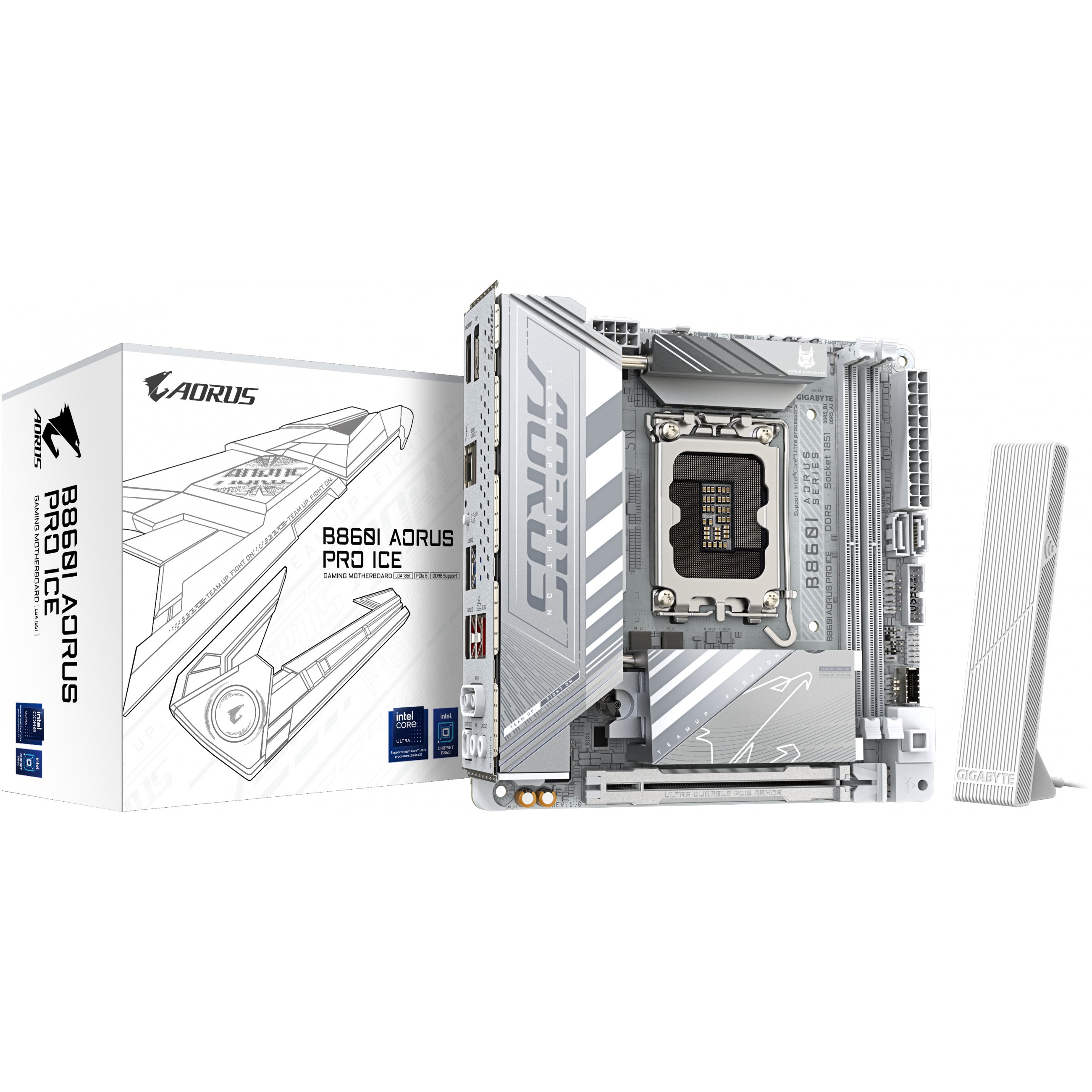 Matična ploča GIGABYTE B860I AORUS PRO ICE (Intel Core Ultra Series CPUs, do 9200MHz DDR5, 1xPCIe 5.0 + 1xPCIe 4.0 M.2, 2.5GbE LAN, WIFI 7, Thunderbolt 4)-0