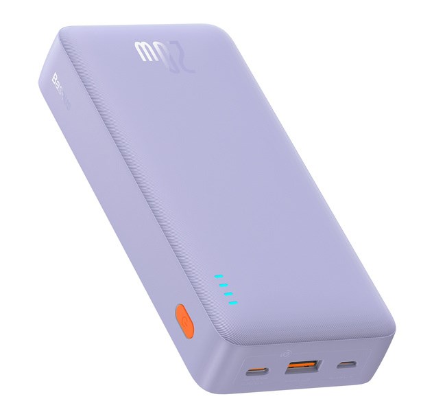Powerbank BASEUS Airpow PPAP20K (20000 mAh, LiPo, USB Type-C, Micro-USB, USB Type-A, Ljubičasta)-3