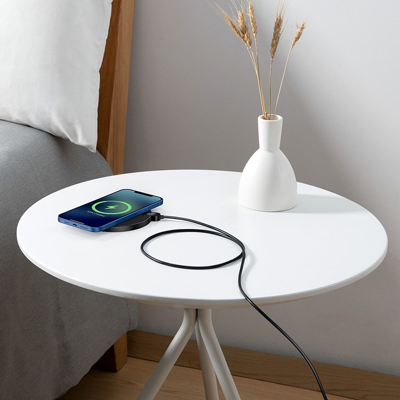 Bežični punjač za mobilne uređaje BASEUS CCED000001 (USB, crna boja)-7