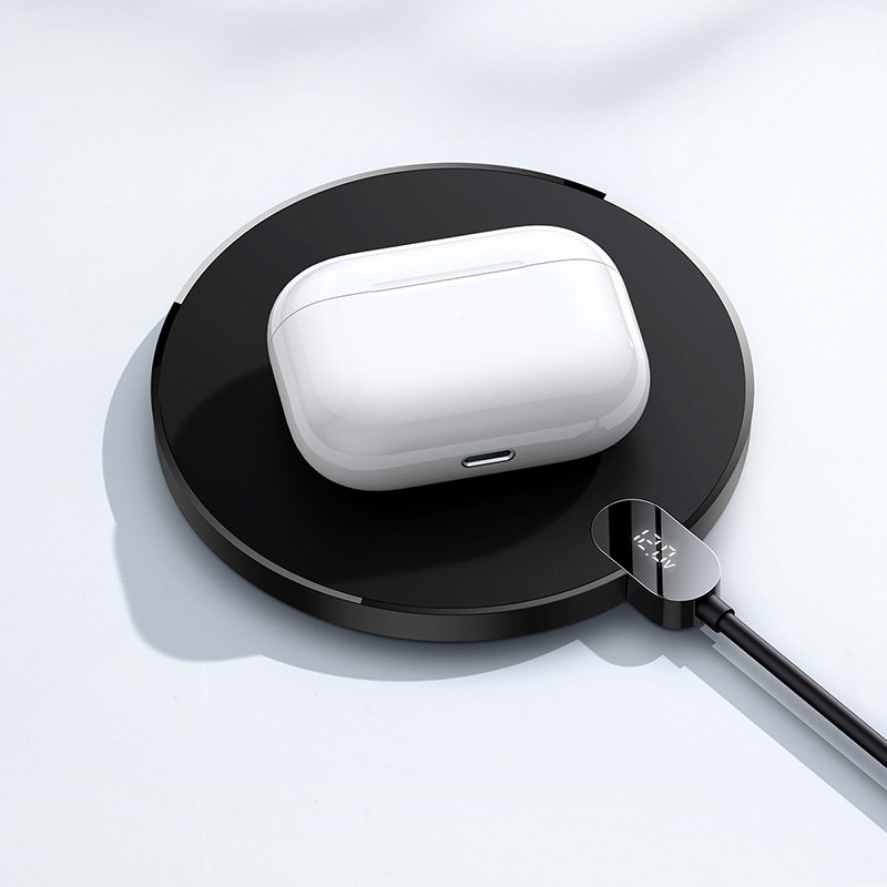 Bežični punjač za mobilne uređaje BASEUS CCED000001 (USB, crna boja)-9