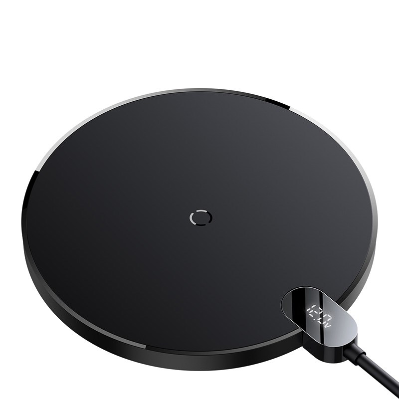 Bežični punjač za mobilne uređaje BASEUS CCED000001 (USB, crna boja)-3