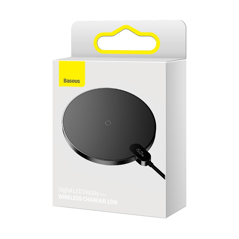 Bežični punjač za mobilne uređaje BASEUS CCED000001 (USB, crna boja)-8
