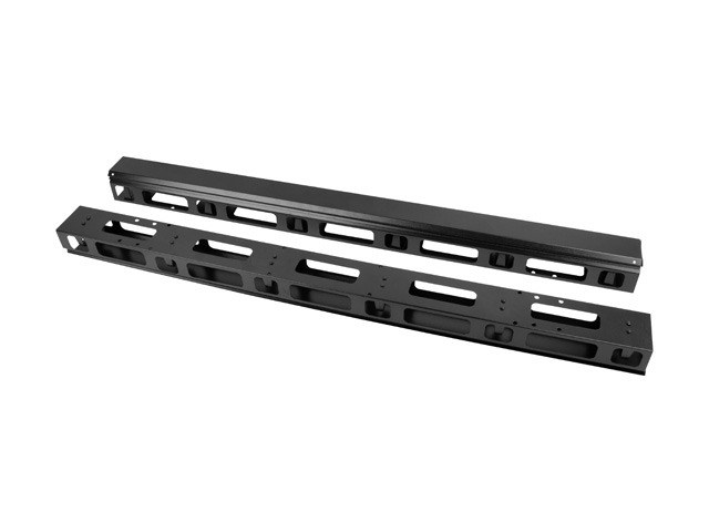 Vertikalni organizator kabela LANBERG AK-1207-B 27U (2 komada, crni, za 19-inčne ormare)-2