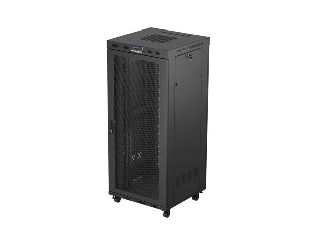 Samostojeći mrežni ormar LANBERG 19" 37U 800x800mm, perforirana vrata s LCD zaslonom, crna boja