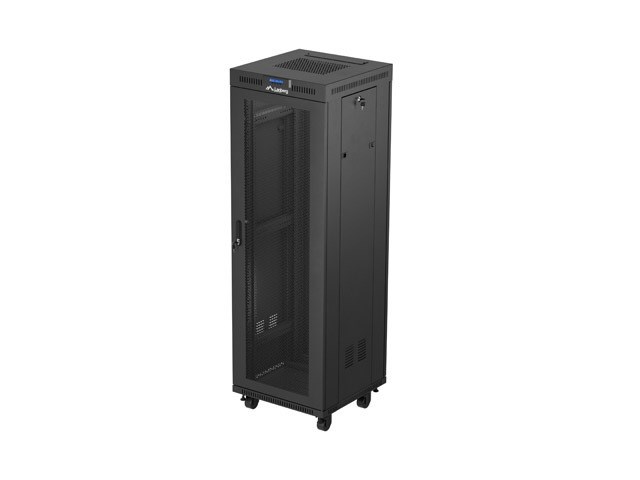 Samostojeći mrežni ormar LANBERG 19" 37U 600x600mm FF01-6637-12B (perforirana vrata, LCD, 800kg)-0