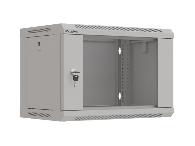 Rack ormar LANBERG WF01-5406-10S 6U (19", 540x350mm, zidni, sivi)-0