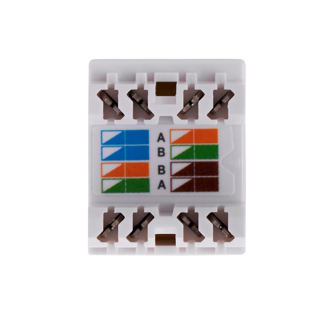 Konektor Alantec MKN-U5-1 (RJ45, bijeli, ženski, ABS sintetika, bronca)-7