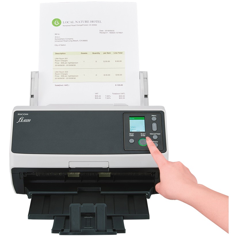 Dokumentscanner FUJITSU fi-8190 (ADF, 90 ppm, 600 x 600 DPI, USB 3.2, crna, siva)-27