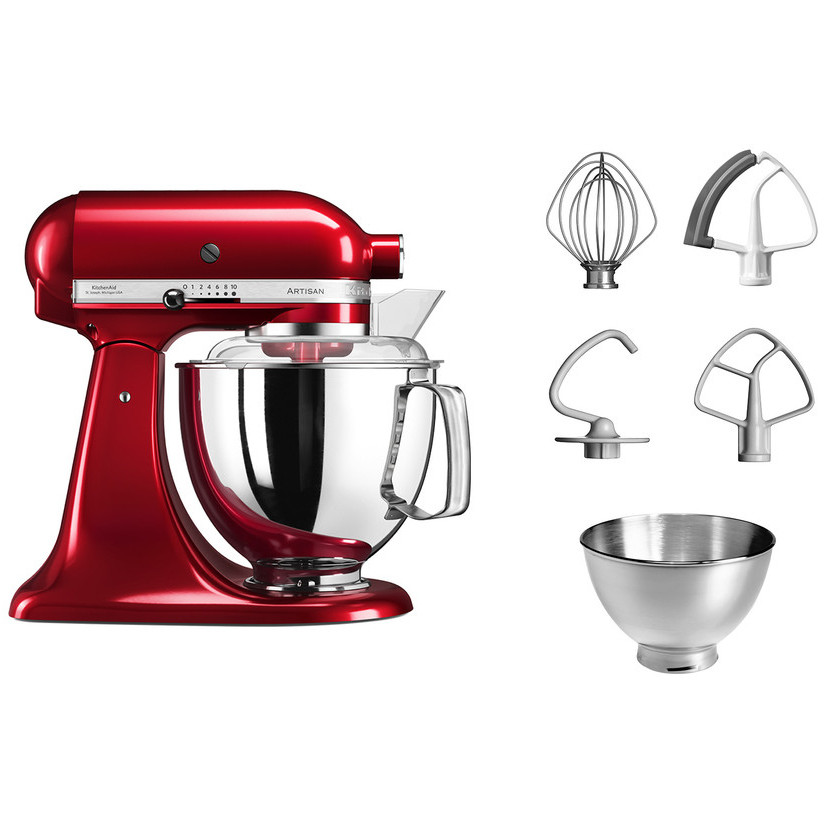 Kuhinjski procesor KITCHENAID 5KSM175PSECA Artisan (300 W, 4.8 L, Crvena)-1