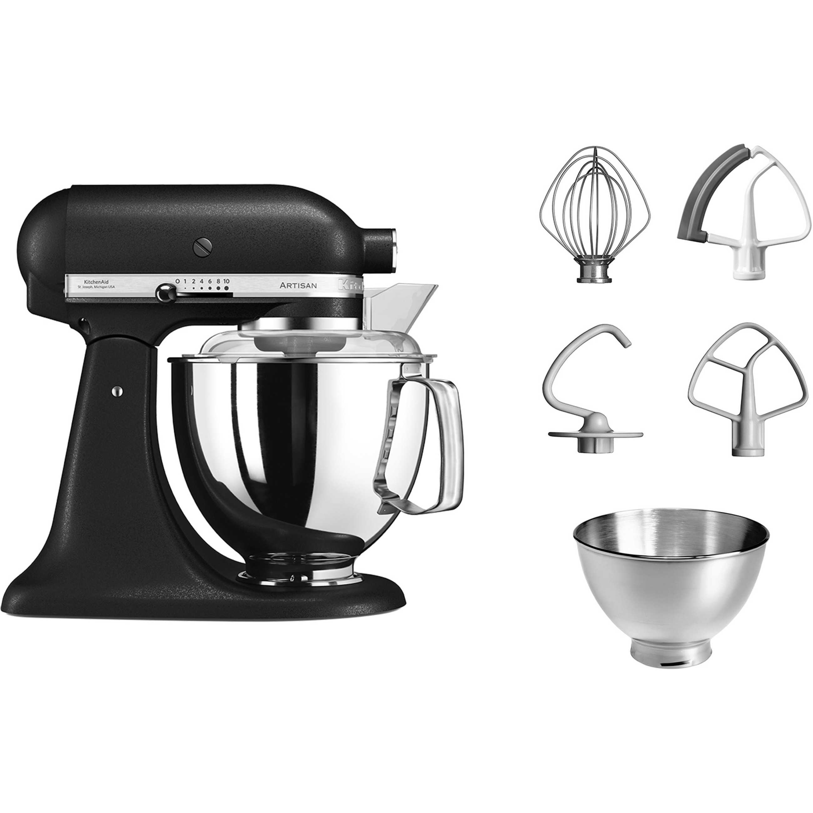 Kuhinjski procesor KITCHENAID 5KSM175PSEBK Artisan (300 W, 4.8 L, crna)-1