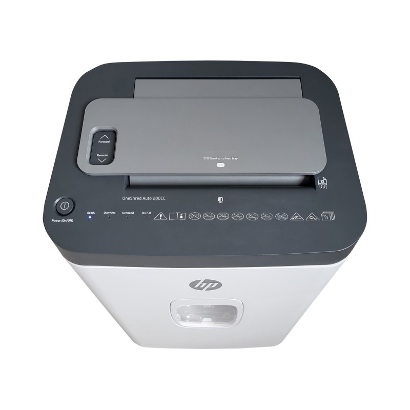 HP ONESHRED Auto 200CC white-gray shredder-3