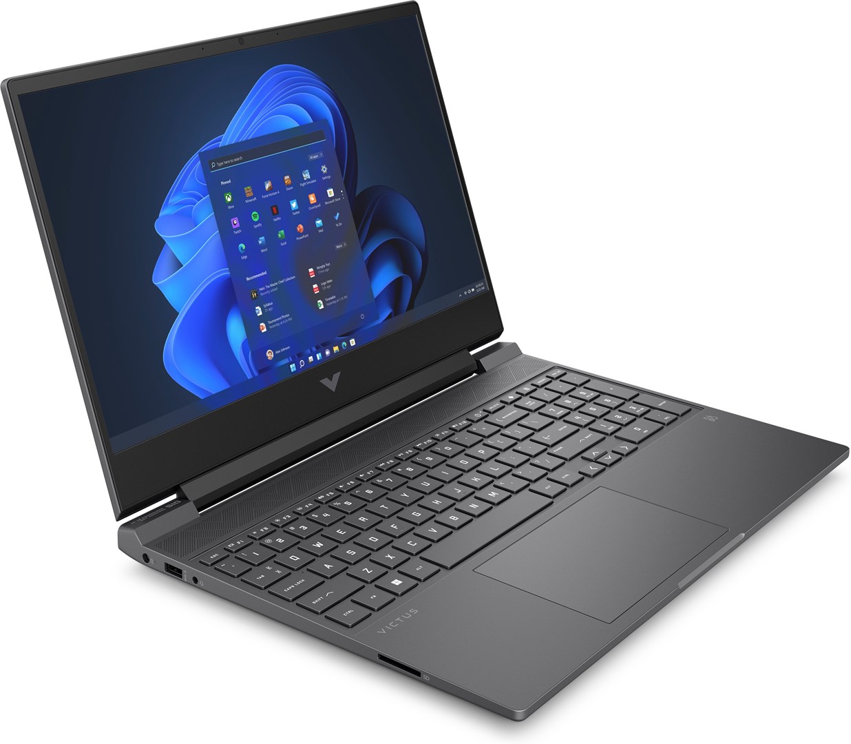 Laptop HP Victus 15-fa0999nw (15.6" FHD, 144Hz, Intel Core i5-12450H, 16GB RAM, 512GB SSD, GeForce RTX 3050, Win11Home) crni-1