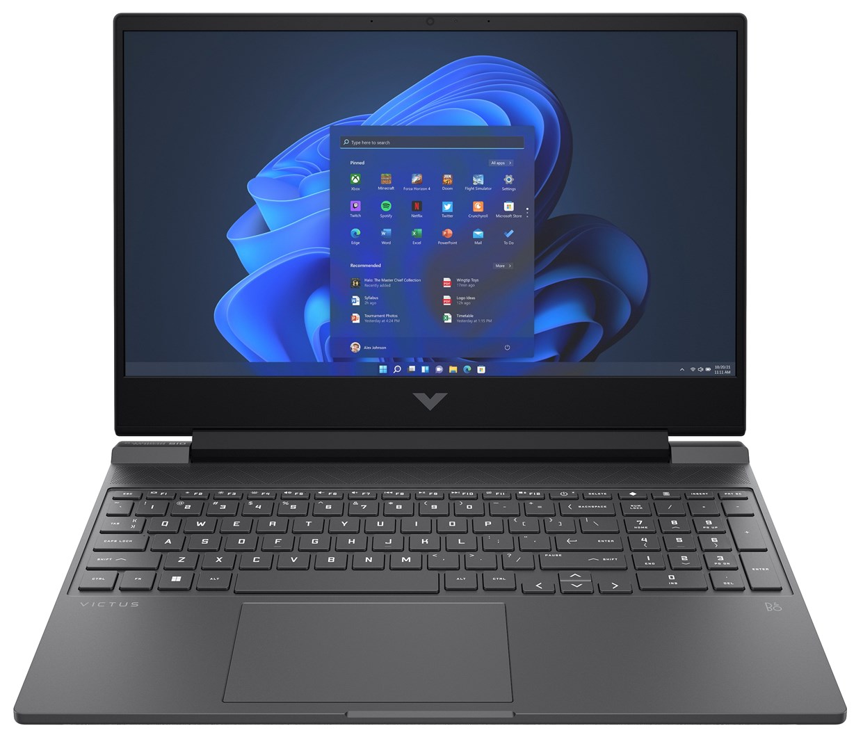 Laptop HP Victus 15-fa0999nw (15.6" FHD, 144Hz, Intel Core i5-12450H, 16GB RAM, 512GB SSD, GeForce RTX 3050, Win11Home) crni-0
