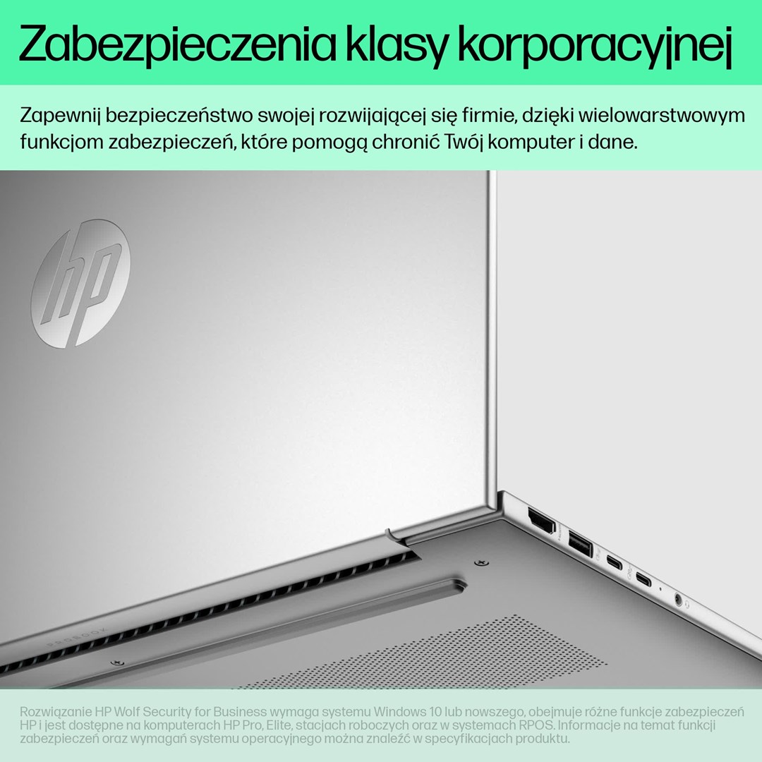 HP ProBook 460 G11 Intel Core Ultra 7 155H Laptop 40.6 cm (16") WUXGA 16 GB DDR5-SDRAM 512 GB SSD Wi-Fi 6E (802.11ax) Windows 11 Pro Silver-5