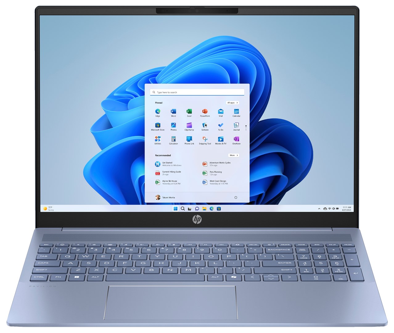 Laptop HP Pavilion 16-ag0211nw (16" IPS, FHD+, AMD Ryzen 5 8540U, 16GB RAM, 512GB SSD, AMD Radeon 740M, Win11Home, internacionalna non-hr tipkovnica) Sky Blue-0